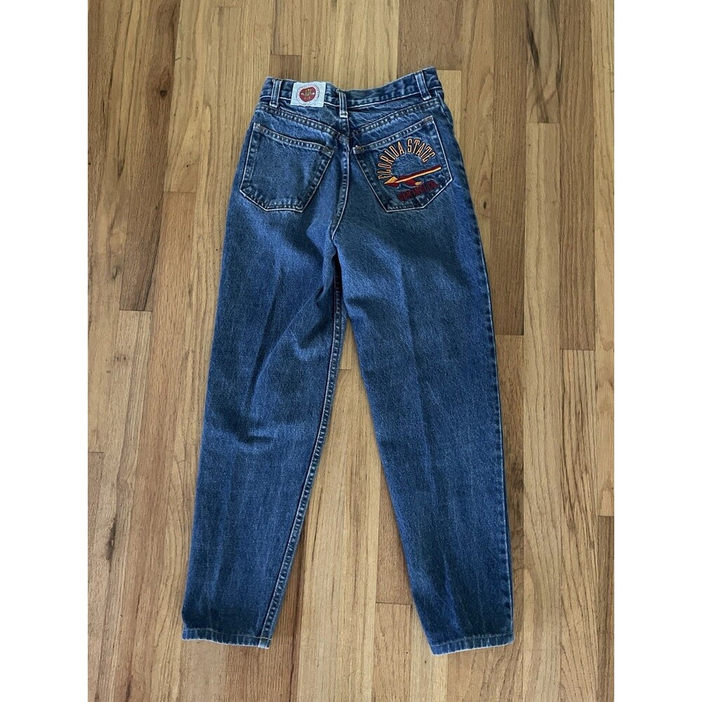Vintage 80’s FSU Student Union Embroidered High Waisted Jeans Size 5 - 26”x26”